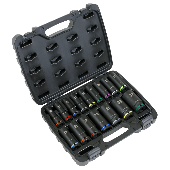 Premier Deep Impact Socket Set 1/2"Sq Drive 16pc | AK5818M