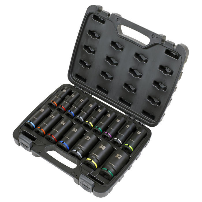 Premier Deep Impact Socket Set 1/2"Sq Drive 16pc | AK5818M