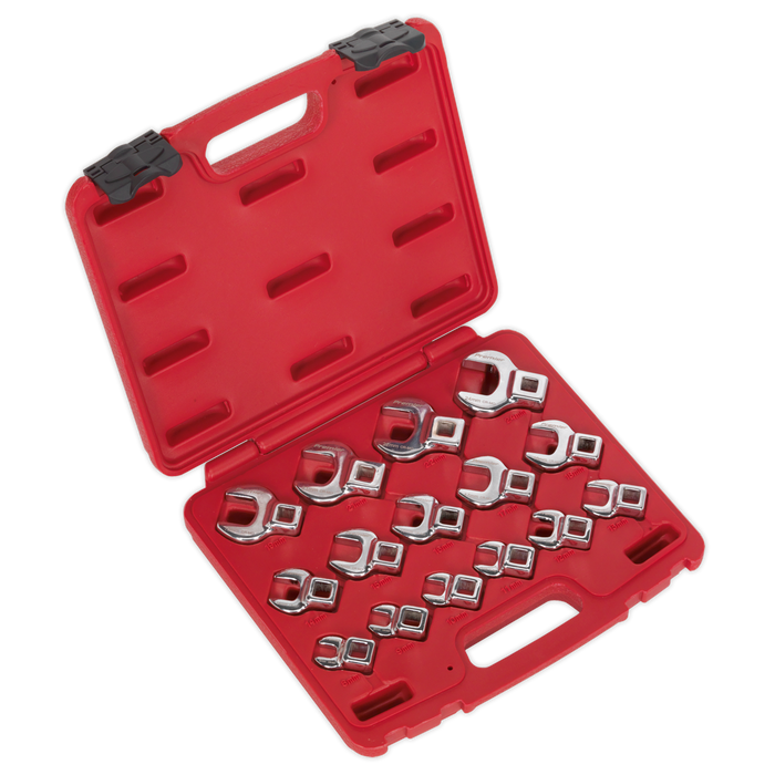 Premier Crow's Foot Open-End Spanner Set 3/8"Sq Drive 15pc | AK59891