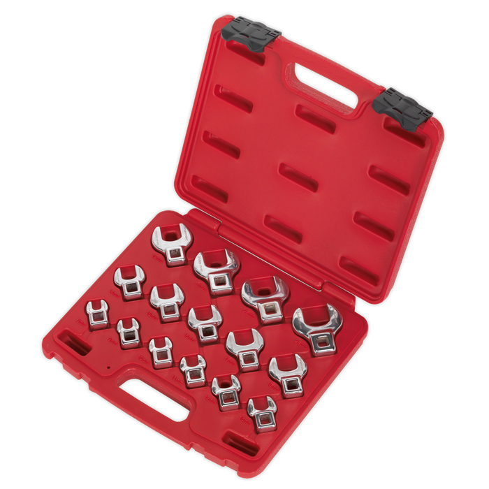 Premier Crow's Foot Open-End Spanner Set 3/8"Sq Drive 15pc | AK59891