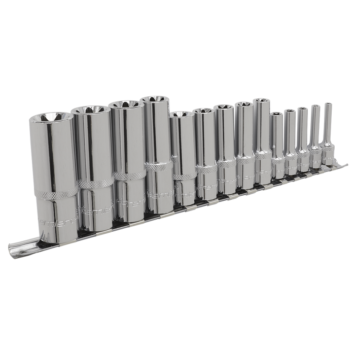 Premier TRX-Star* Deep Socket Set 1/4", 3/8" & 1/2"Sq Drive E4-E24 14pc | AK6114