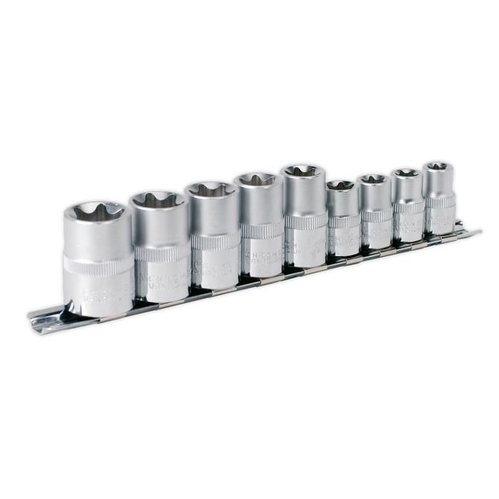 Premier TRX-Star* Socket Set 3/8" & 1/2"Sq Drive E10-E14 & E16-E24 9pc | AK617