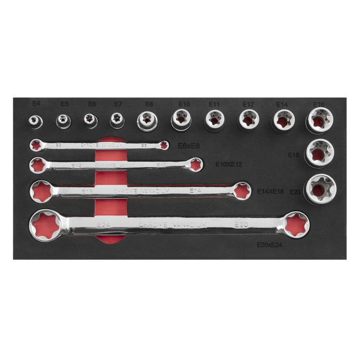 Premier TRX-Star* TRX-Star* Socket & Spanner Set 3/8"Sq Drive 16pc | AK61801