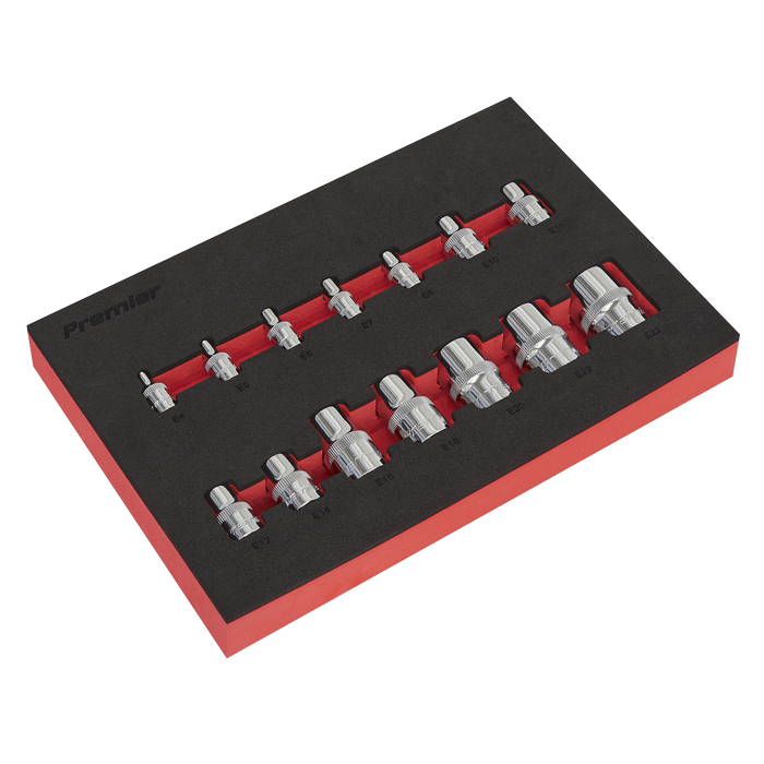 Premier TRX-Star* Socket Set 1/4", 3/8" & 1/2"Sq Drive 14pc | AK61807