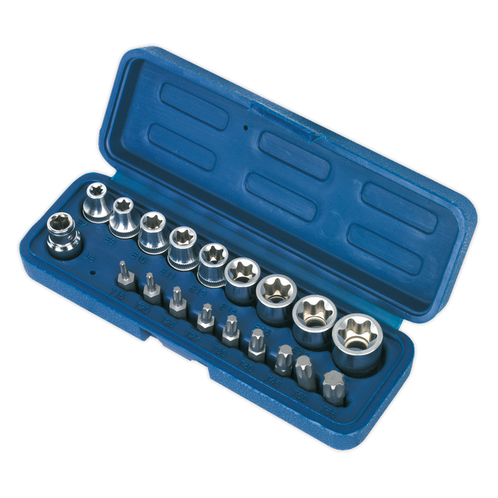 Premier TRX-Star* Socket & Bit Set 3/8"Sq Drive 19pc | AK6191