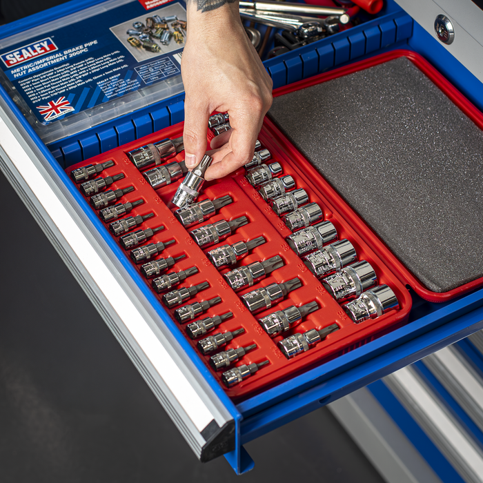 Premier TRX-Star* Socket & Security Socket Bit Set 1/4", 3/8" & 1/2"Sq Drive 38pc | AK6197