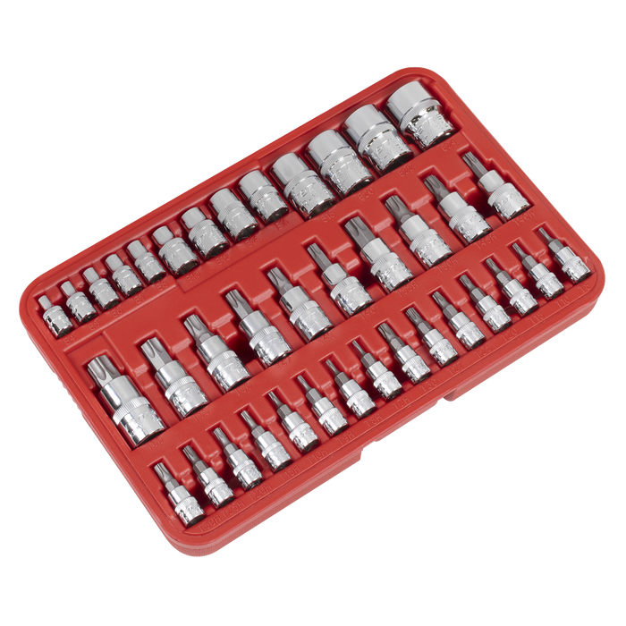 Premier TRX-Star* Socket & Security Socket Bit Set 1/4", 3/8" & 1/2"Sq Drive 38pc | AK6197