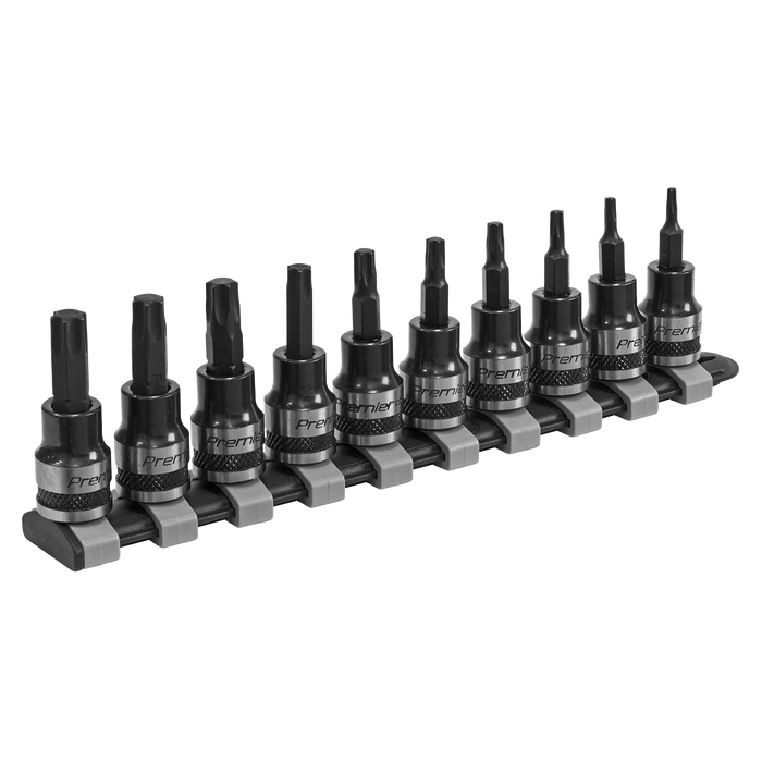Premier Black TRX-Star* Socket Bit Set 3/8"Sq Drive 10pc | AK6207B