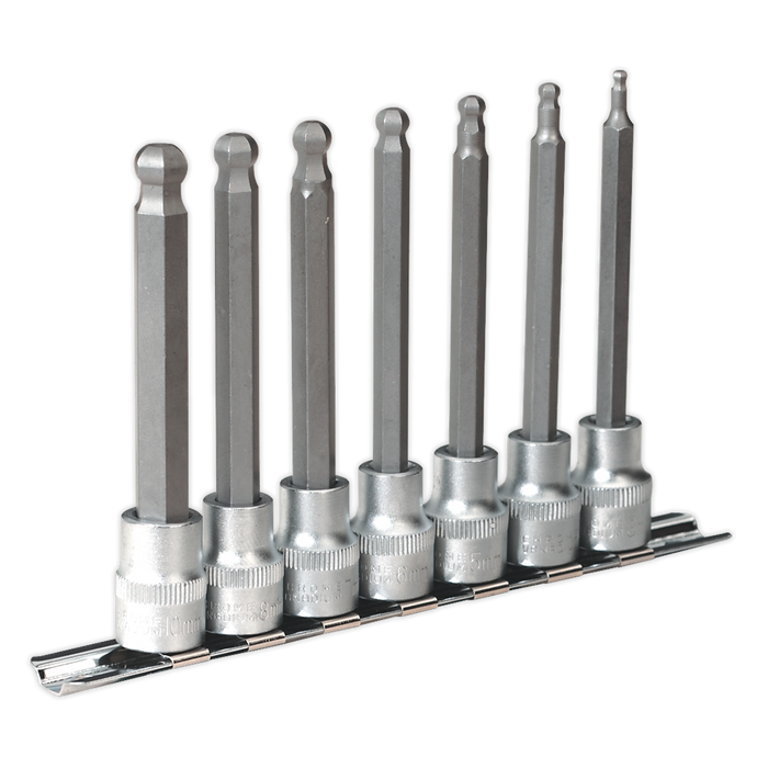 Premier Ball-End Hex Socket Bit Set 3/8"Sq Drive 7pc | AK6212