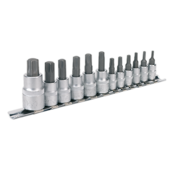 Premier TRX-Star* Socket Bit Set 1/4", 3/8" & 1/2"Sq Drive 12pc | AK6213
