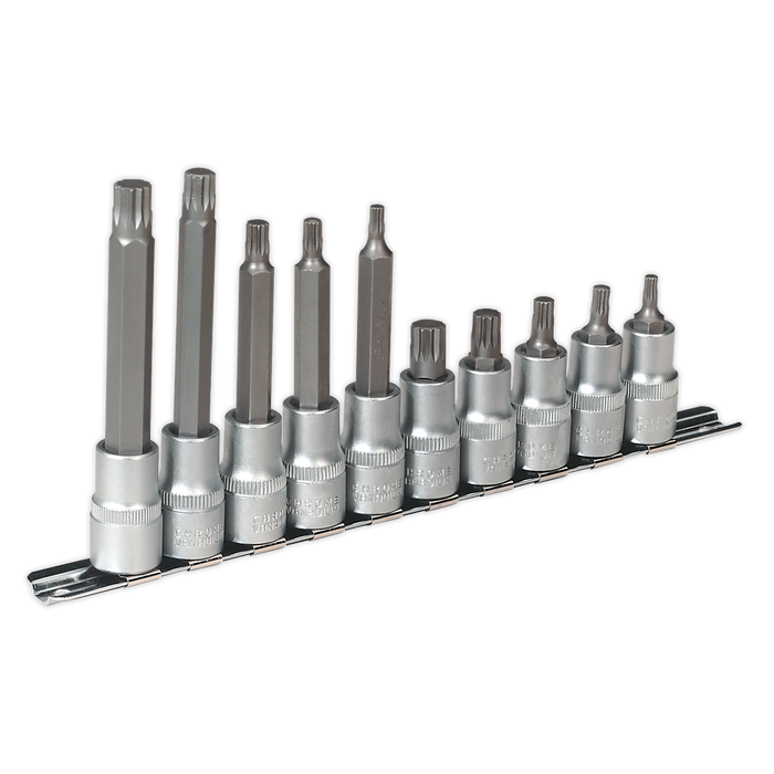 Premier Spline Socket Bit Set 1/2"Sq Drive 10pc | AK6215