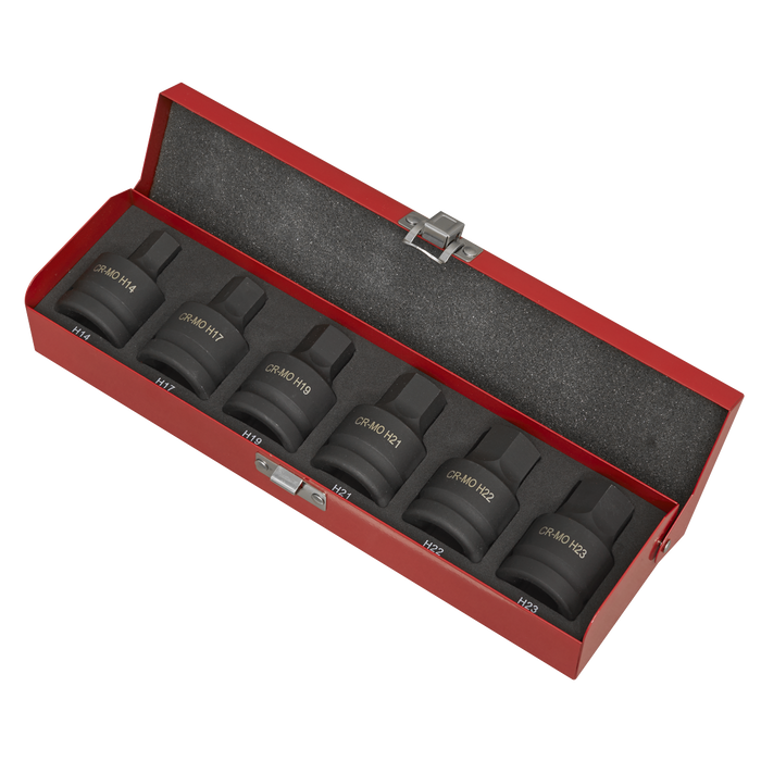 Premier Hex Impact Socket Bit Set 3/4"Sq Drive 6pc | AK6217