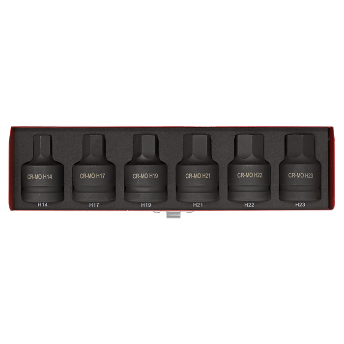 Premier Hex Impact Socket Bit Set 3/4"Sq Drive 6pc | AK6217