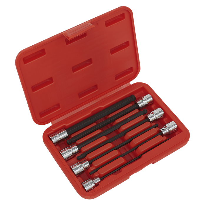 Premier Ball-End Hex Socket Bit Set 3/8"Sq Drive 7pc | AK62257