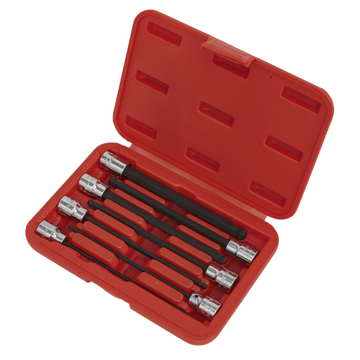 Premier Ball-End Hex Socket Bit Set 3/8"Sq Drive 7pc | AK62257