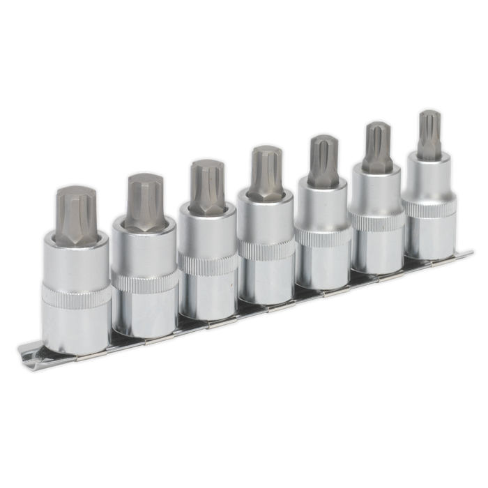 Premier Ribe Socket Bit Set 1/2"Sq Drive 55mm 7pc | AK6234