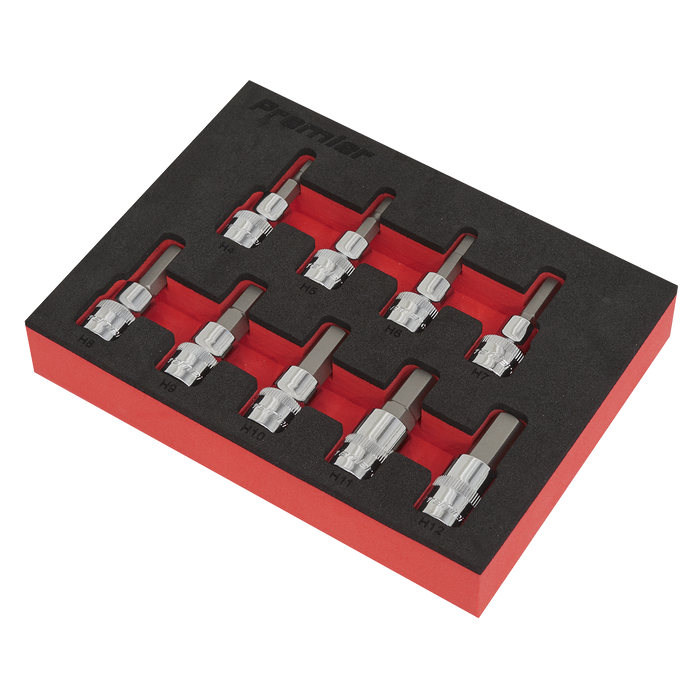 Premier Hex Socket Bit Set 3/8"Sq Drive 9pc | AK6240