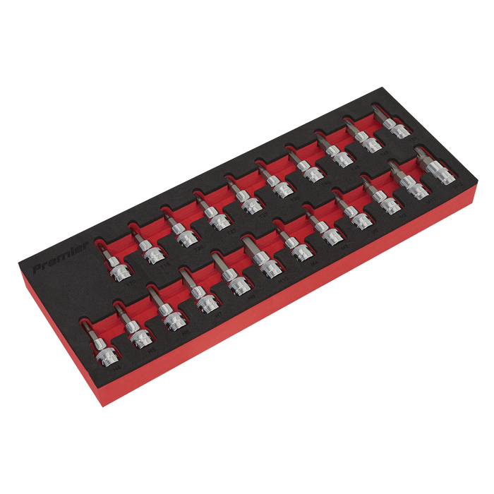 Premier TRX-Star*/Hex/Spline Socket Bit Set 3/8"Sq Drive 22pc | AK6243