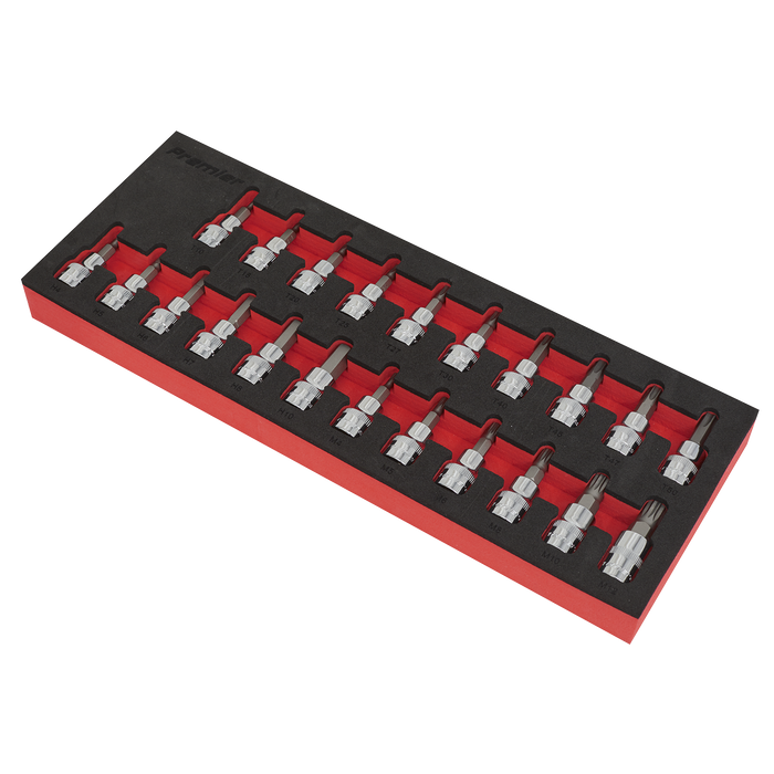 Premier TRX-Star*/Hex/Spline Socket Bit Set 3/8"Sq Drive 22pc | AK6243