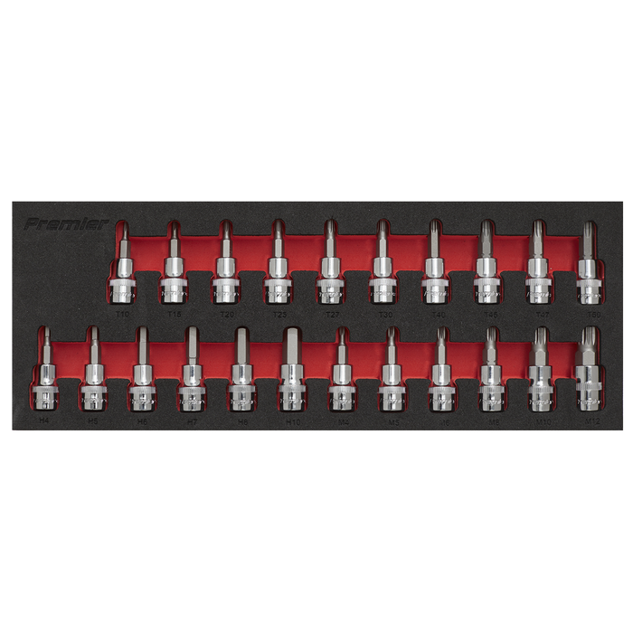 Premier TRX-Star*/Hex/Spline Socket Bit Set 3/8"Sq Drive 22pc | AK6243