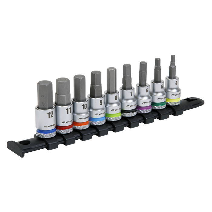 Premier Platinum Hex Socket Bit Set 3/8"Sq Drive 9pc | AK6250