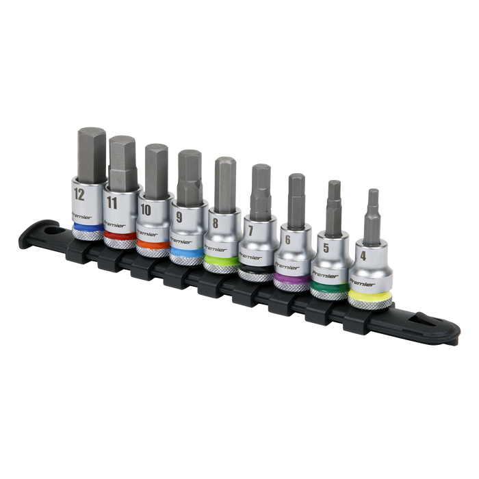 Premier Platinum Hex Socket Bit Set 3/8"Sq Drive 9pc | AK6250