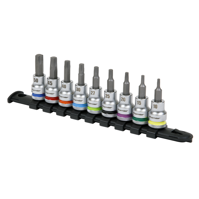 Premier Platinum TRX-Star* Socket Bit Set 3/8"Sq Drive 9pc | AK6251