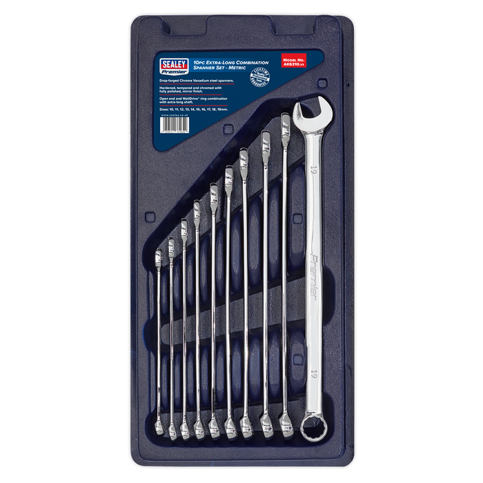 Premier Extra-Long Combination Spanner Set 10pc | AK6310