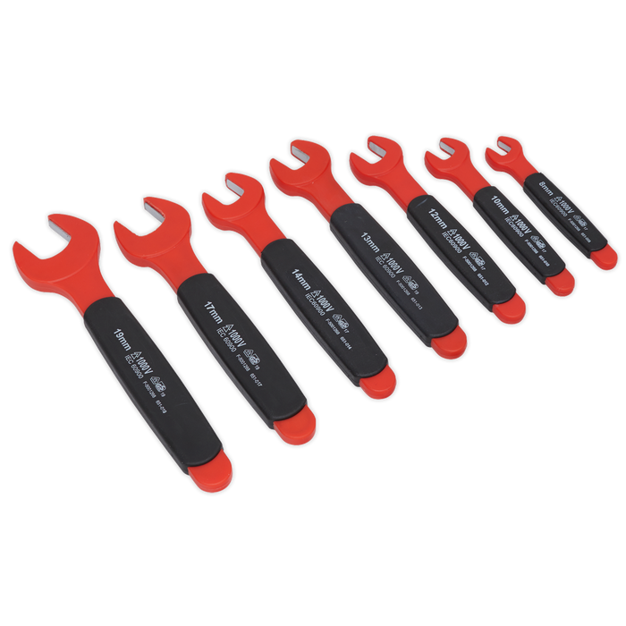 Premier Insulated Open-End Spanner Set 7pc - VDE Approved | AK63171