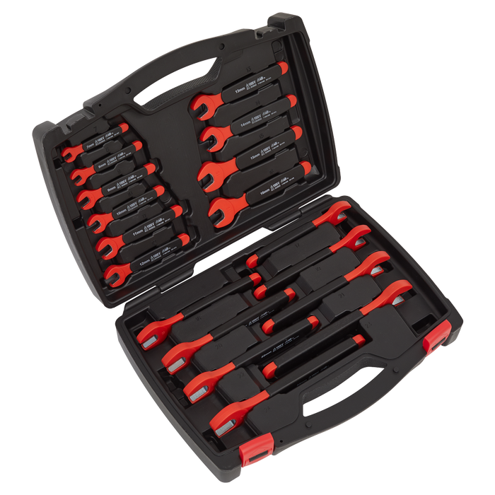 Premier Insulated Open-End Spanner Set 18pc - VDE Approved | AK63172