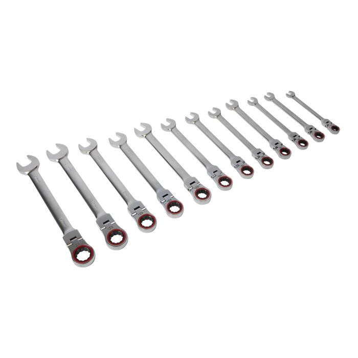 Premier Platinum Flexi-Head Ratchet Combination Spanner Set 12pc | AK63942