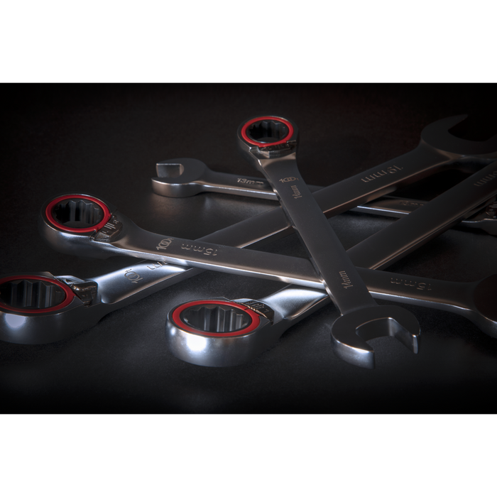 Premier Platinum Reversible Ratchet Combination Spanner Set 7pc | AK63945
