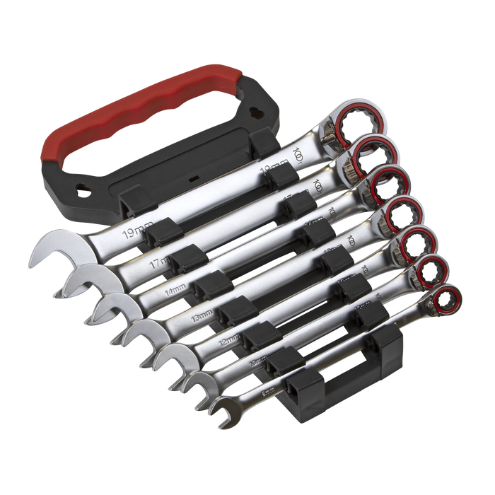 Premier Platinum Reversible Ratchet Combination Spanner Set 7pc | AK63945