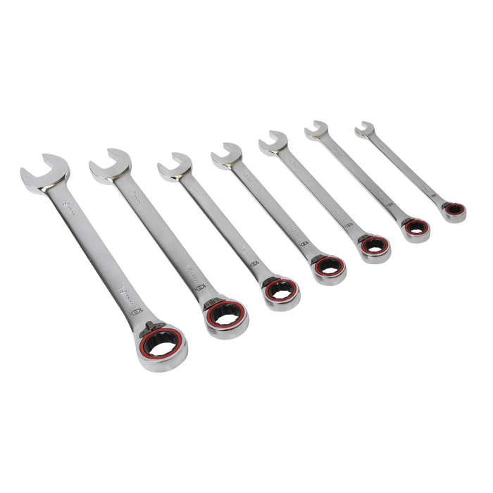 Premier Platinum Reversible Ratchet Combination Spanner Set 7pc | AK63945