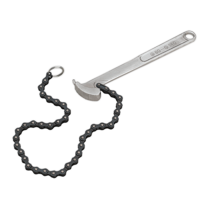 Oil Filter Chain Wrench 60-140mm Capacity | AK6409