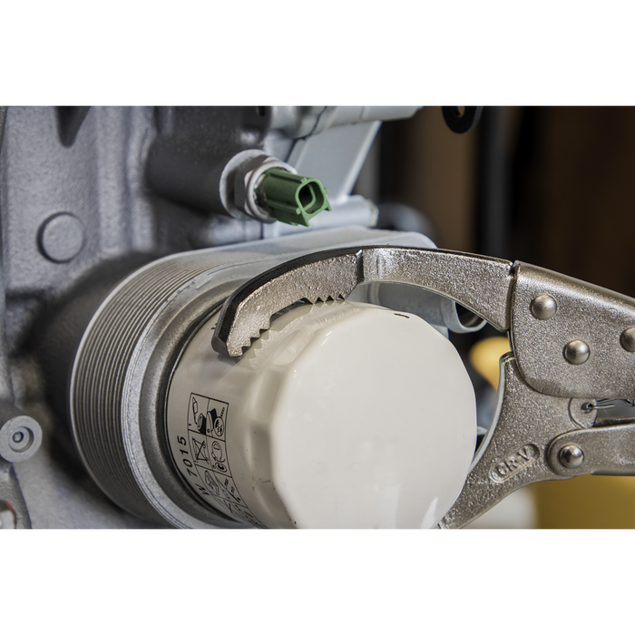 Angled Oil Filter Locking Pliers 45-130mm Capacity | AK6423