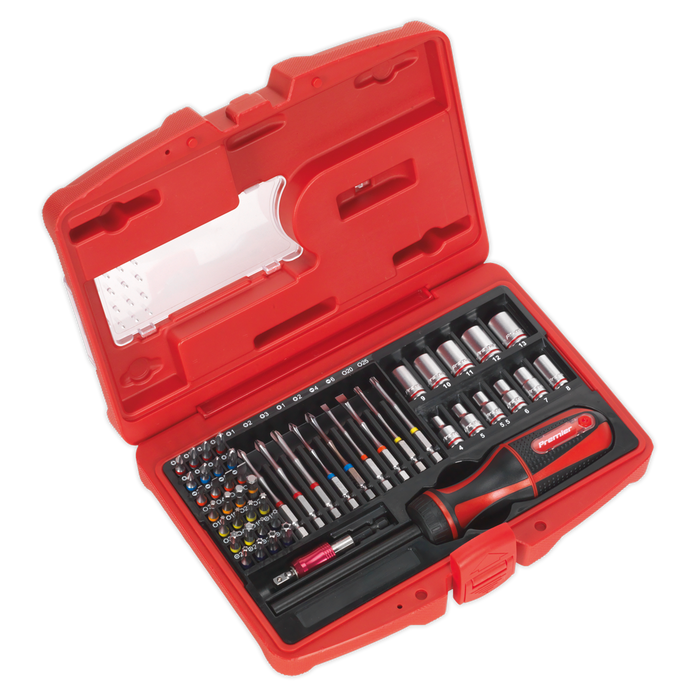 Premier Fine Tooth Ratchet Screwdriver & Accessory Set 51pc | AK64903