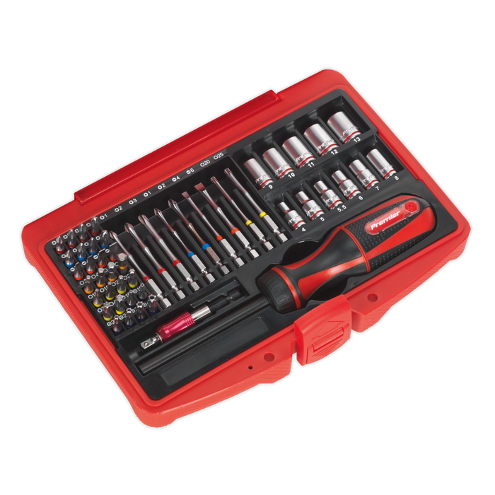 Premier Fine Tooth Ratchet Screwdriver & Accessory Set 51pc | AK64903