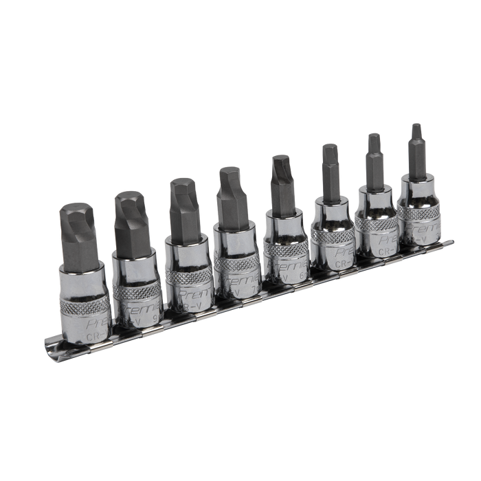 Premier Lock-On™ Hex Socket Bit Set 3/8"Sq Drive 8pc | AK65601