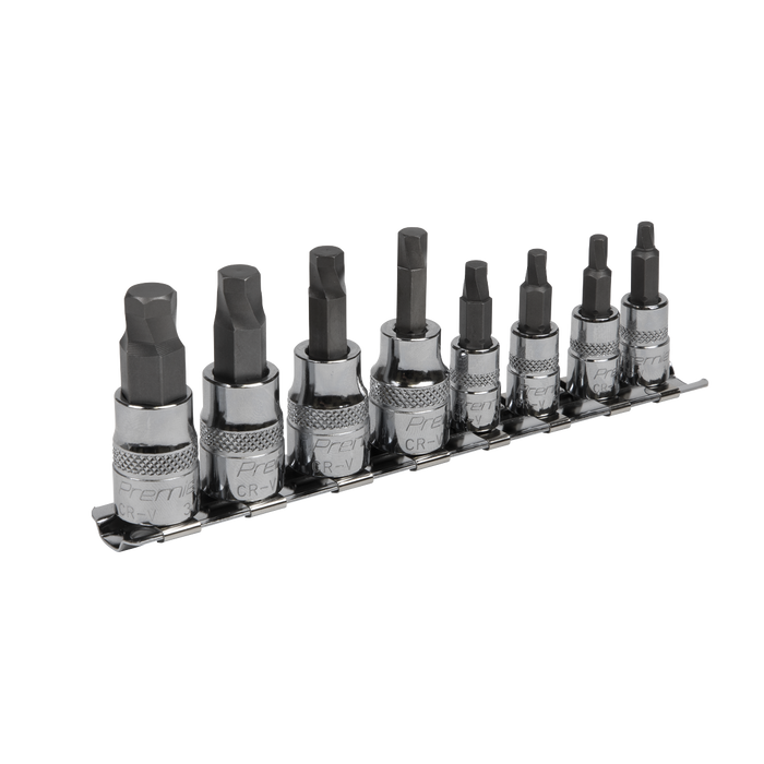 Premier Imperial Lock-On™ Hex Socket Bit Set 1/4" & 3/8"Sq Drive 8pc | AK65602