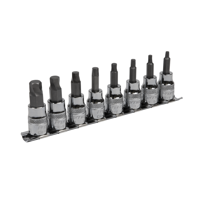 Premier Imperial Lock-On™ Hex Socket Bit Set 3/8"Sq Drive 8pc | AK65603