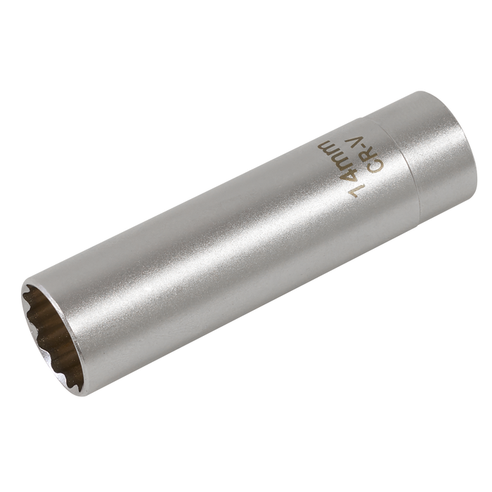 Spark Plug Socket with Magnetic Retainer 3/8"Sq Drive 12-Point 14mm | AK6568