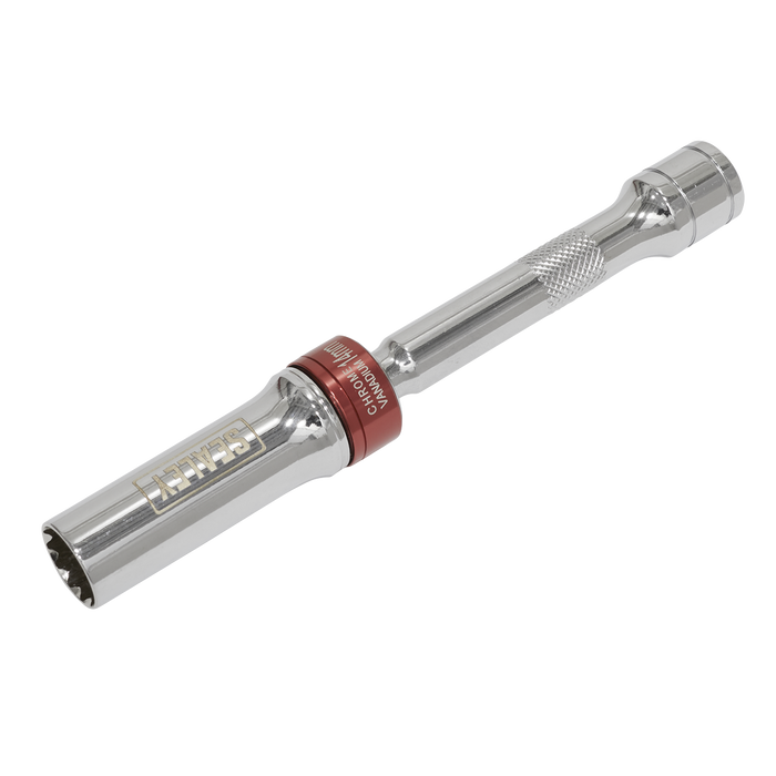 Spark Plug Socket with Universal Joint 3/8"Sq Drive 12-Point 150 x 14mm | AK6570