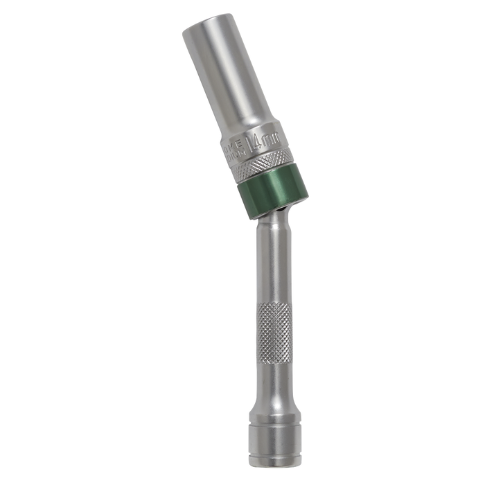 Spark Plug Socket with Universal Joint 3/8"Sq Drive 12-Point 150 x 14mm | AK6570