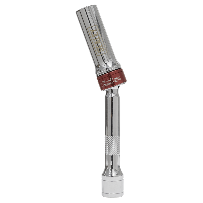 Spark Plug Socket with Universal Joint 3/8"Sq Drive 12-Point 150 x 14mm | AK6570