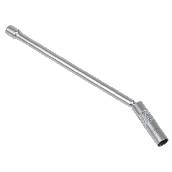 Spark Plug Socket with Universal Joint & Extension 3/8"Sq Drive 12-Point 14mm | AK6575