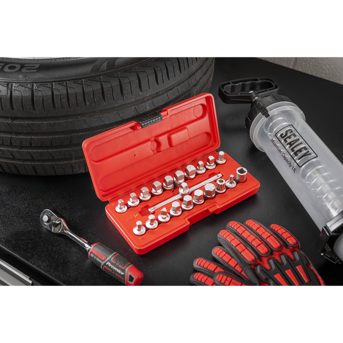 Oil Drain Plug Key Set 3/8"Sq Drive 21pc | AK6586