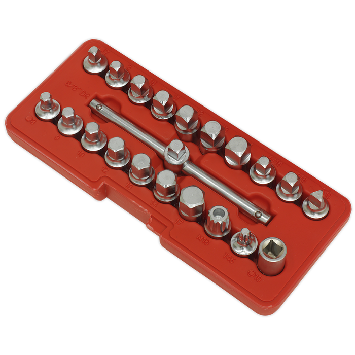 Oil Drain Plug Key Set 3/8"Sq Drive 21pc | AK6586
