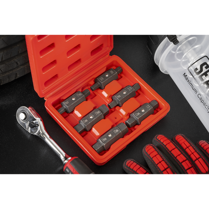 Double End Oil Drain Plug Key Set 6pc | AK658