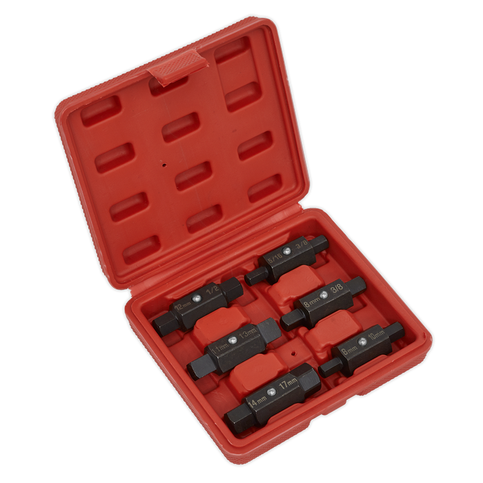 Double End Oil Drain Plug Key Set 6pc | AK658
